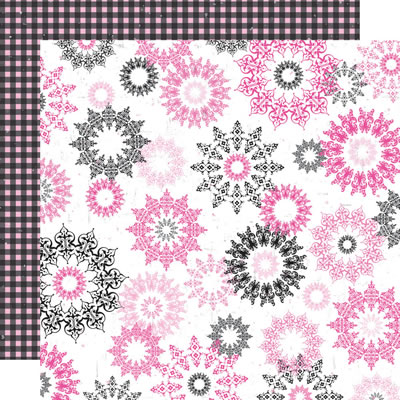 TPC Studio - Girlfriends - Kaleidoscope 12x12 d/sided paper with foil  (pack of 5)
