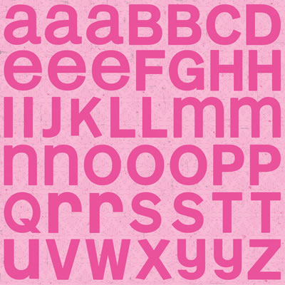 TPC Studio - Girlfriends - Alphabet Sticker Sheet with glitter  (pack of 5)