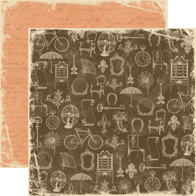 TPC Studios - Grandma's Attic - Hidden Treasures 12x12 d/sided paper  (pack of 10)