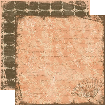TPC Studios - Grandma's Attic - Antique Lace 12x12 d/sided paper  (pack of 10)
