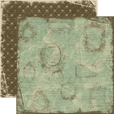 TPC Studios - Grandma's Attic - Reflections 12x12 d/sided paper  (pack of 10)