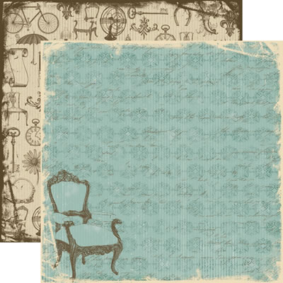 TPC Studios - Grandma's Attic - Victorian Tapestry 12x12 d/sided paper  (pack of 10)