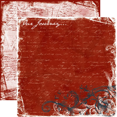 TPC Studio - Heartfelt Travel - Our Journey 12x12 d/sided paper  (pack of 10)