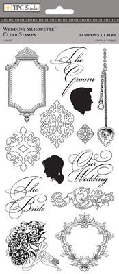 TPC Studios - Wedding Silhouette  Clear Stamp  (sold individually)