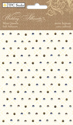 TPC Studios - Wedding Silhouette  Mini Jewels  (sold in 3's)