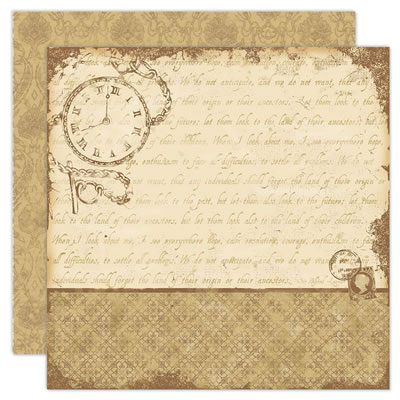 TPC Studio - Ancestral - Pocket Watch 12x12 d/sided w/- spot varnishAncestral - Pocket Watch 12x12 d/sided w/- spot varnish  (pack of 5)