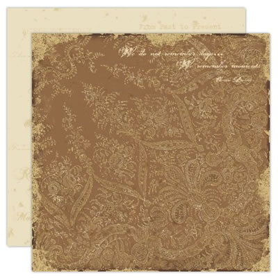 TPC Studio - Ancestral - Remember Moments Quotes 12x12 d/sided paper  (pack of 10)