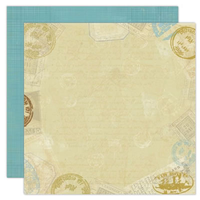TPC Studio - Time to Travel - Che Bella 12x12 d/sided paper  (pack of 10)