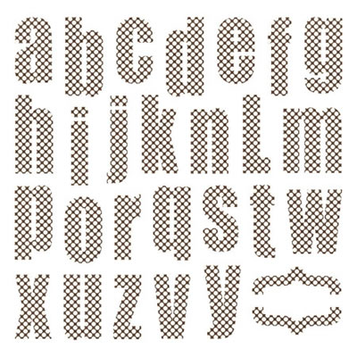 Paper Loft - Slug Bug - Creme Polka Dot Die Cut Alpha  (pack of 5)
