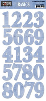 Paper Loft - Daydream Number Sticker  (sold in 3's)