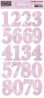 Paper Loft - Lavender Number Sticker  (sold in 3's)