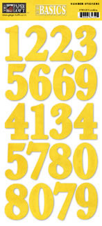 Paper Loft - Sunshine Number Sticker  (sold in 3's)