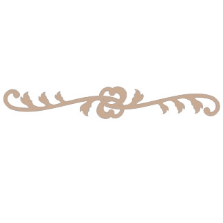 Twiddleybitz - Fern Scroll Border. Size approx 27cmx5cm.  (sold in 3's)