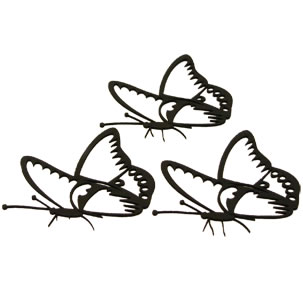 Twiddleybitz - Butterfly Mix in Twiddle  Size 8x6cm.   3pc/pk (sold  3's)