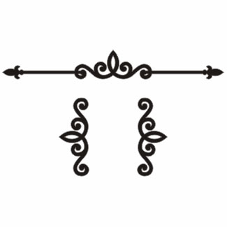 Twiddleybitz - Nero Wrought Iron Fleur De Lys  The  range comes in Black and has finer detail. Size 24.5cm x 3cm  6cm  3.   3pc (sold  3's)