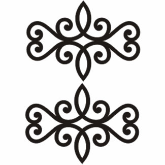 Twiddleybitz - Nero Wrought Iron Fleur De Lys Cross 2/pk  The  range comes in Black and has finer detail. Size 10cm x 7cm     (sold  3's)