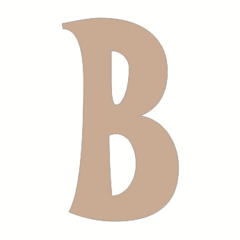 Twiddleybitz - Letter B for Box Set 20/pk. Size approx 6cm high.  (sold individually)