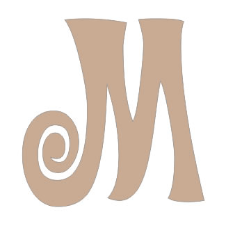 Twiddleybitz - Letter M for Box Set 20/pk. Size approx 6cm high.  (sold individually)