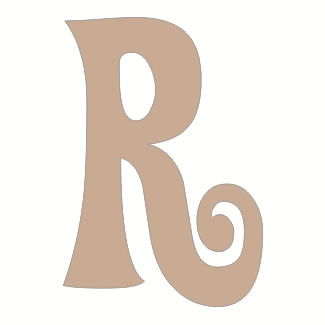 Twiddleybitz - Letter R for Box Set 20/pk. Size approx 6cm high.  (sold individually)