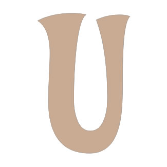 Twiddleybitz - Letter U for Box Set 20/pk. Size approx 6cm high.  (sold individually)