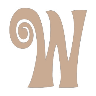 Twiddleybitz - Letter W for Box Set 20/pk. Size approx 6cm high.  (sold individually)
