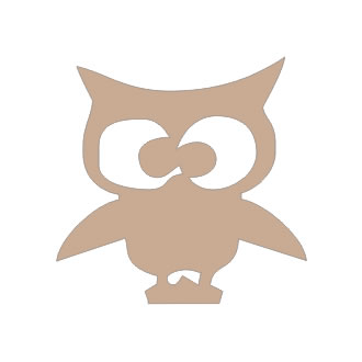 Counter Display Box Shapes - Owls 20/pk (sold individually)