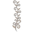 Twiddleybitz - Flowers on Vine Border  Size approx  29cm x 10cm.   (sold in 3's)