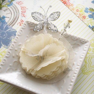 Websters Pages - All About Me - Butterfly Pin & Flower  (sold in 3's)
