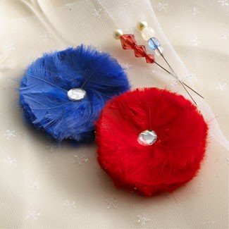 Websters Pages - All About Me - Feathers/Flowers/Pins  (sold in 3's)
