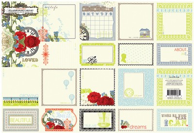 Websters Pages - All About Me - Journaling Cards  (sold in 3's)