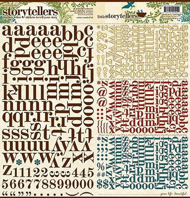 WonderFall - 12x12 Alpha Stickers  (pack of 5)