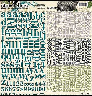 Hollywood Vogue - 12x12 Alpha Stickers  (pack of 5)