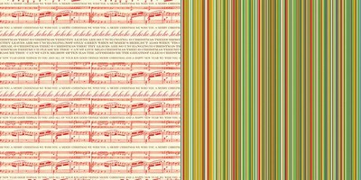 Websters Pages - Botanical Christmas - Singing Joyfully 12x12 d/sided paper  (pack of 10)