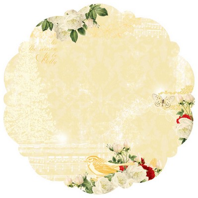 Websters Pages - Botanical Christmas - 12x12 die-cut paper  (pack of 5)
