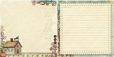 WonderFall - Back to School 12x12 d/sided paper  (pack of 10)