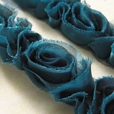 Bloomers Trim - Peacock 1yd  (sold in 3's)