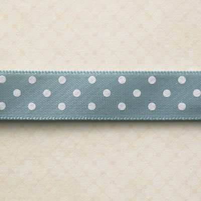 Websters Pages - Trim - Blue Polka 25yd roll  (sold individually)