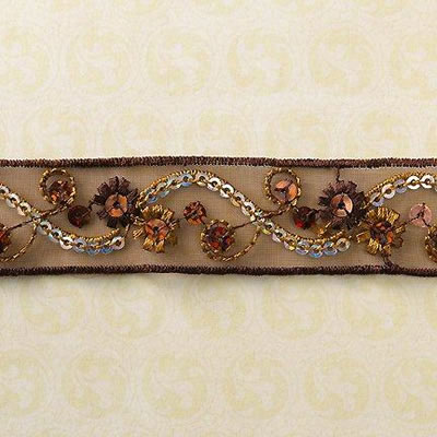 Trim - Brown Net Trim 25yd roll  (sold individually)