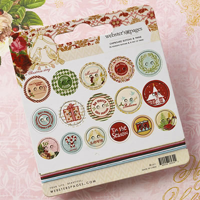 Christmas Story - Buttons & Twine (sold in 3's)