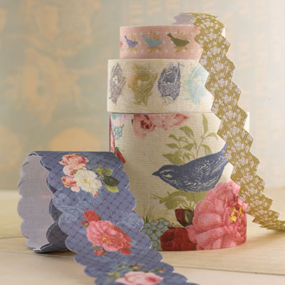 Websters Pages - Country Estate - Fabric Ribbon  (sold in 3's)