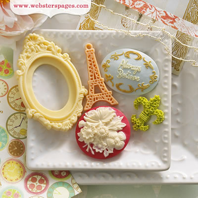 Postcards from Paris II - Cameo Pack 5pc/pk (sold in 3's)