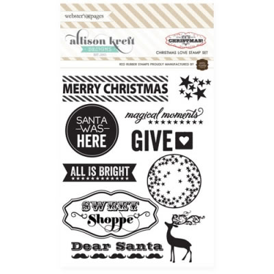 It's Christmas - Christmas Love Stamp Set  (sold individually)