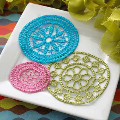 Websters Pages - Spring Mix Doilies 3/pk  (sold in 3's)