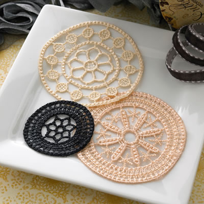 Websters Pages - Doilies - Neutrals 3/pk  (sold in 3's)