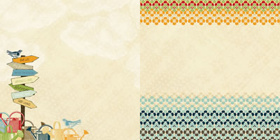 Websters Pages - Spring Market - Good Living 12x12 d/sided paper  (pack of 10)