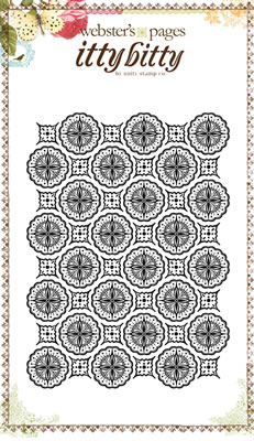Websters Pages - Girl Land - Fun Burst Background Stamp  (sold individually)