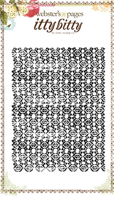 Websters Pages - Girl Land - Princess Kiss Background Stamp  (sold individually)