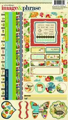 Websters Pages - Spring Market - 6x12 image & phrase stickers  (sold in 3's)