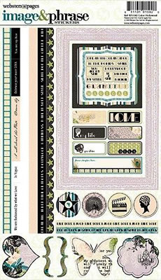 Hollywood Vogue - 6x12 Image & Phrase Stickers  (sold in 3's)