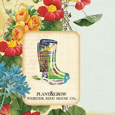 Websters Pages - Spring Market - Journaling Cards  (sold in 3's)
